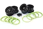 Rovan 4.7/5.5" Baja 5B Black Mesh Rim Set w/ Green Beadlocks 85315A
