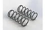 Two grey metal RC shock springs arranged side-by-side on a plain white background.