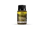 A 40ml bottle of Vallejo Thick European Mud weathering effects paint, featuring a black cap and a yellow and black label.