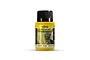 A 40ml bottle of Vallejo Environment Moss and Lichen weathering effects paint with a black cap and yellow label against a white background.