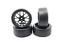 Yeah Racing 1.9" (+3mm Off-Set) Spec D Drift Tyres on Black Mesh Rims - Wheels 4Pcs WL-0100