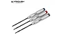 Vanquish Silver Aluminium 0.05, 1/16, 3/32inch Imperial Hex Driver Set VPS08410