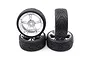 Yeah Racing 1.9" (+3mm Off-Set) Spec T On Road Tyres on Silver MS Rims - Wheels 4Pcs WL-0104