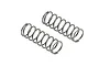 Two silver metal RC shock springs for ARRMA vehicles, shown from an elevated angle on a white background.