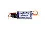 Castle Creations CC BEC 10 Amp Peak voltage regulator with attached capacitor and wiring, shown against a white background.