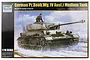 Product box for Trumpeter 1/16 scale German Pz.Beob.Wg.IV Ausf.J tank model kit featuring an illustration of the tank in a snowy landscape.