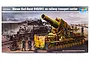 Box art for a Trumpeter 1/35 scale Mörser Karl-Gerät 040/041 model kit featuring a large self-propelled mortar on a railway transport carrier.