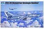 Box art for Trumpeter 1/48 scale EKA-3B Skywarrior model kit featuring an illustration of the aircraft in flight over clouds.
