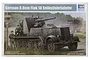 Box art for a Trumpeter 1/35 scale German 8.8cm Flak 18 Selbstfahrlafette model kit, featuring an illustration of the half-track vehicle and soldiers.