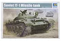 Trumpeter 1/35 scale Soviet IT-1 Missile Tank plastic model kit box art showing a green tank in a desert environment.