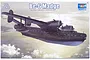 Box art for a Trumpeter 1/72 scale Be-6 Madge plastic model kit, featuring an illustration of the flying boat aircraft in flight.