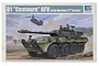 Trumpeter 1/35 scale B1 Centauro AFV Early Version model kit box art showing an armoured car and helicopter in a desert scene.