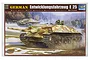 Product box for a Trumpeter 1/35 scale German E25 tank model kit, featuring box art of two tanks in a snowy landscape.
