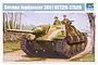 Box art for a Trumpeter 1/35 scale German Jagdpanzer 38(t) Hetzer-Starr plastic model kit showing a painted illustration of the tank.