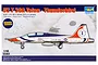Trumpeter 1/48 scale US T-38A Talon Thunderbird model kit box art showing a side profile of the aircraft.