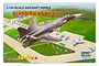 Box art for a Trumpeter 1/144 scale Sukhoi SU-47 Berkut plastic model kit showing the aircraft in flight over an airfield.