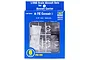 Trumpeter 1/350 scale A-7E Corsair II aircraft model kit box containing plastic sprues and decals.