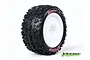 Louise 2.2" Rear E-Spider Tyres on White Dish Rims - Glued Buggy Wheels w/ Foam 2Pcs L-T3200SWKR