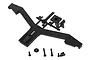 Axial SCX10 II JCR Off Road Vanguard rear spare tire carrier parts set including molded plastic frame and various mounting screws.