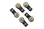 Yeah Racing Black Aluminium M3 Threaded (Counter Clockwise) Rod Ends 5Pcs YA-0572BK