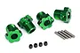 Traxxas E-Revo VXL 2.0 Green Aluminium 17mm Splined Wheel Hex Adapters w/ Grub Screw 8654G