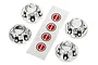 Traxxas TRX-4 Chrome Wheel Centre Caps 4Pcs 8176