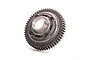 A steel 55T centre spur gear for a Traxxas UDR RC vehicle, shown from an angled perspective against a white background.