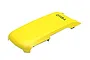 A bright yellow snap-on top cover for a Ryze Tello drone, featuring the Tello logo printed in black.