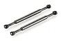 Two Tamiya metal 73mm RC drive shafts with ball joints at each end, shown against a white background.