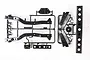 Tamiya Wild Willy Plastic Chassis Rails (Parts Bag F) 0005748