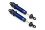 Traxxas UDR Blue Aluminium Front 134mm GTR Threaded Shocks Assembled w/ Shock Oil 2Pcs 8450X
