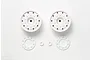 Tamiya 1/14 1.7" Truck White Rims 2Pcs 56543