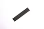 A rectangular strip of dark grey foam material isolated on a plain white background.