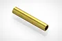 A single Tamiya 4x22mm brass tube spacer shown against a clean white background.