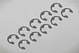 Tamiya 2mm E-Clips 15Pcs 50588