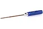 HSP 1.5mm ball hex driver with a blue knurled aluminium handle and a brown steel shaft against a white background.
