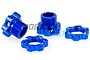 HSP Blue Aluminium 17mm Hex Adapters w/ Wheel Nuts 2Pcs 85711A