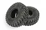 Two black Axial 1.9 inch Nitto Trail Grappler M/T RC crawler tires with aggressive tread patterns, shown against a plain white background.