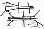 Black plastic roll cage parts for the Axial SCX10 II 1969 Chevrolet Blazer RC car, shown as unassembled components on a white background.