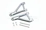 GPM UDR Silver Aluminium Front Upper Left & Right Suspension Arms 2Pcs UDR054-S