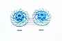 GPM UDR Blue Aluminium +3mm Brake Disc Wheel Hex 2Pcs UDR010DX+3MM-B