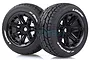 Louise 4.7/5.5" ST-Rocket Tyres on Black Spoke Rims - Beadlocked Wheels 2Pcs L-T3286B