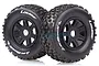 Louise 2.2/3.0" SC-Rock Tyres on Black Spoke Rims - Glued Wheels 2Pcs L-T3229SBM