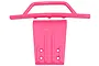 A bright pink RPM front bumper and skid plate set for an RC vehicle, shown against a plain white background.