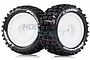 Louise 2.2" Rear E-Pioneer Tyres on White Dish Rims - Glued Buggy Wheels w/ Foam 2Pcs L-T3278SWKR