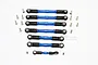 GPM Blue Aluminium Traxxas Slash 4x4 LCG Complete Turnbuckle Set 7Pcs w/ Hardware SLA160LCG-B-BEBK