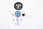 GPM Hardened Steel 54T 32dp/0.8Mod Spur Gear & 16T Pinion w/ Blue Aluminium Slipper Adapter SLA155416TLG-B