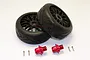 GPM Red Aluminium +13mm Hex Adapter Widener Set w/ Radial On Road Wheels 2Pcs ARR88910/2-R