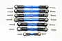 GPM Blue Aluminium Traxxas Slash 4x4 Complete Turnbuckle Set 7Pcs w/ Hardware SLA160P-B-BEBK