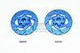 GPM UDR Blue Aluminium +1mm Brake Disc Wheel Hex 2Pcs UDR010D+1MM-B
